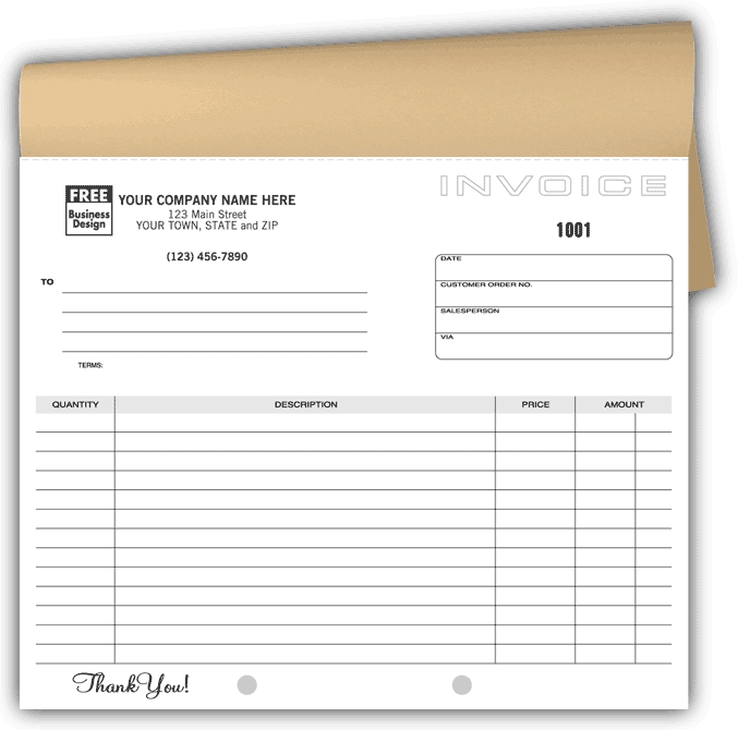 108B - Personalized Compact Invoice Books
