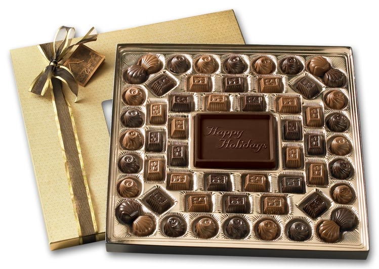108717 - Large Holiday Chocolate Gift Box: Truffles
