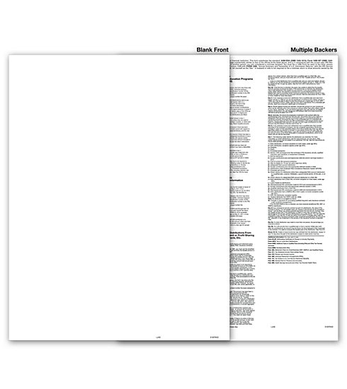 TF5105 - Blank 1099 Form with Multiple Backers, Recipient Copy B