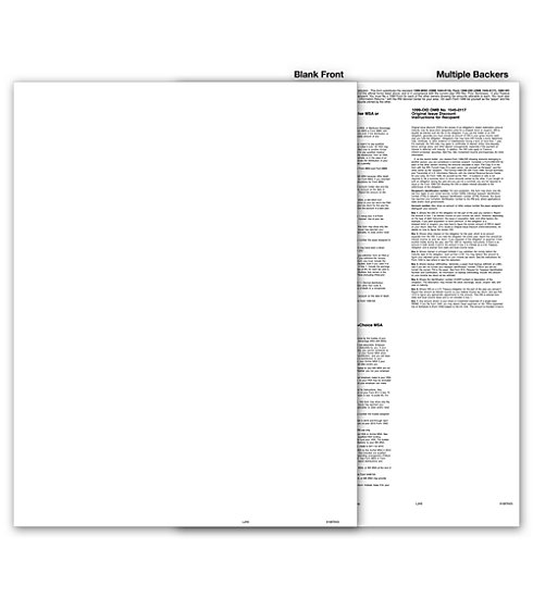 TF5106 - Blank 1099 Form with Multiple Backers, State Copy C