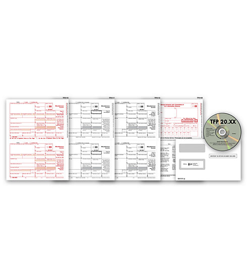 TF7105 - Laser 1099 Form with Tax Software Bundle