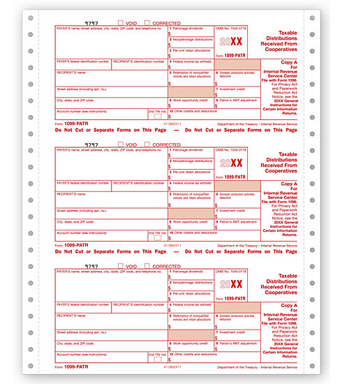 TF7155 - Continuous 1099-PATR Form