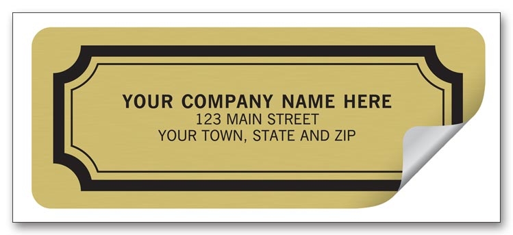 These Gold Foil labels are perfect for advertising your business. 