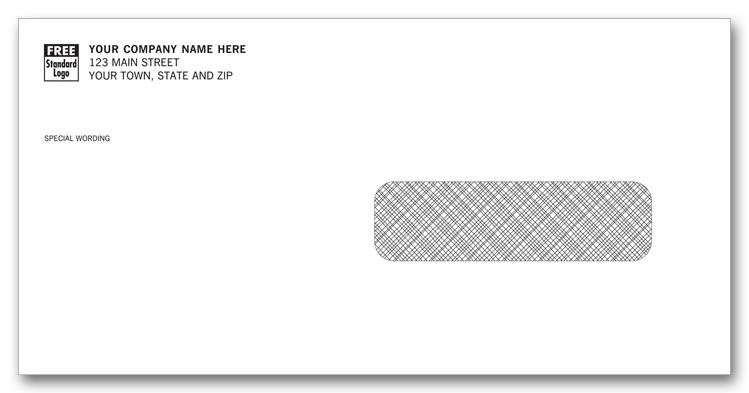 6272 - Window Envelopes - Custom HCFA Window Envelope Printing