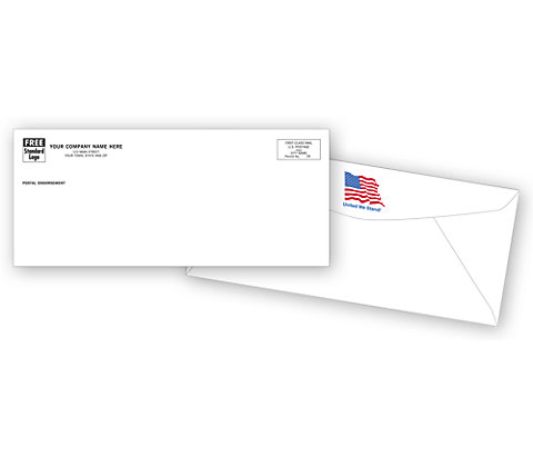 Envelopes with the American Flag show off your patriotic side. 