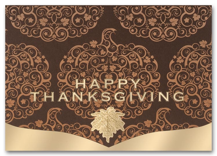 H2635 - Personalized Thanksgiving Cards - Thanksgiving Celebration