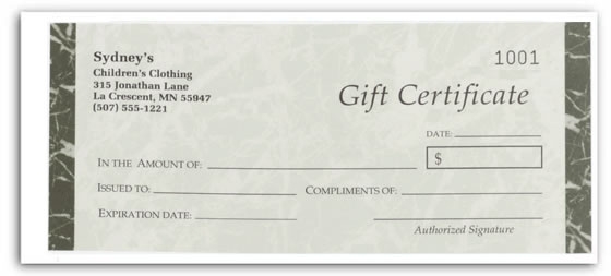 Offer certificates along with peace of mind with these High Security Gift Certificates.