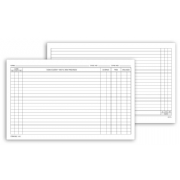 1140, Continuation Exam Records, Card Style, with Account Re
