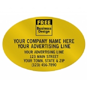 Oval Paper Label