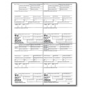4-Up Bulk Laser W-2 Tax Forms - Employee Copy