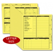Yellow real estate folders