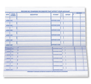 Compact business check register