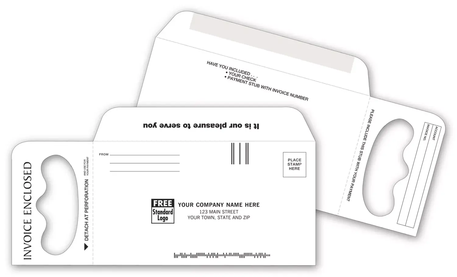 Door Hanger Envelope for Invoices