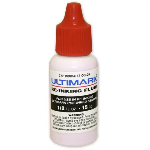 Ink Refill for Pre-Inked Stamps - Red