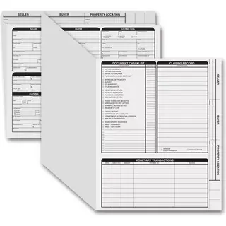 Grey real estate listing folder