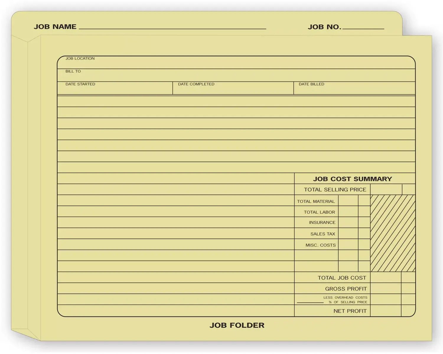 Expandable Job Folders