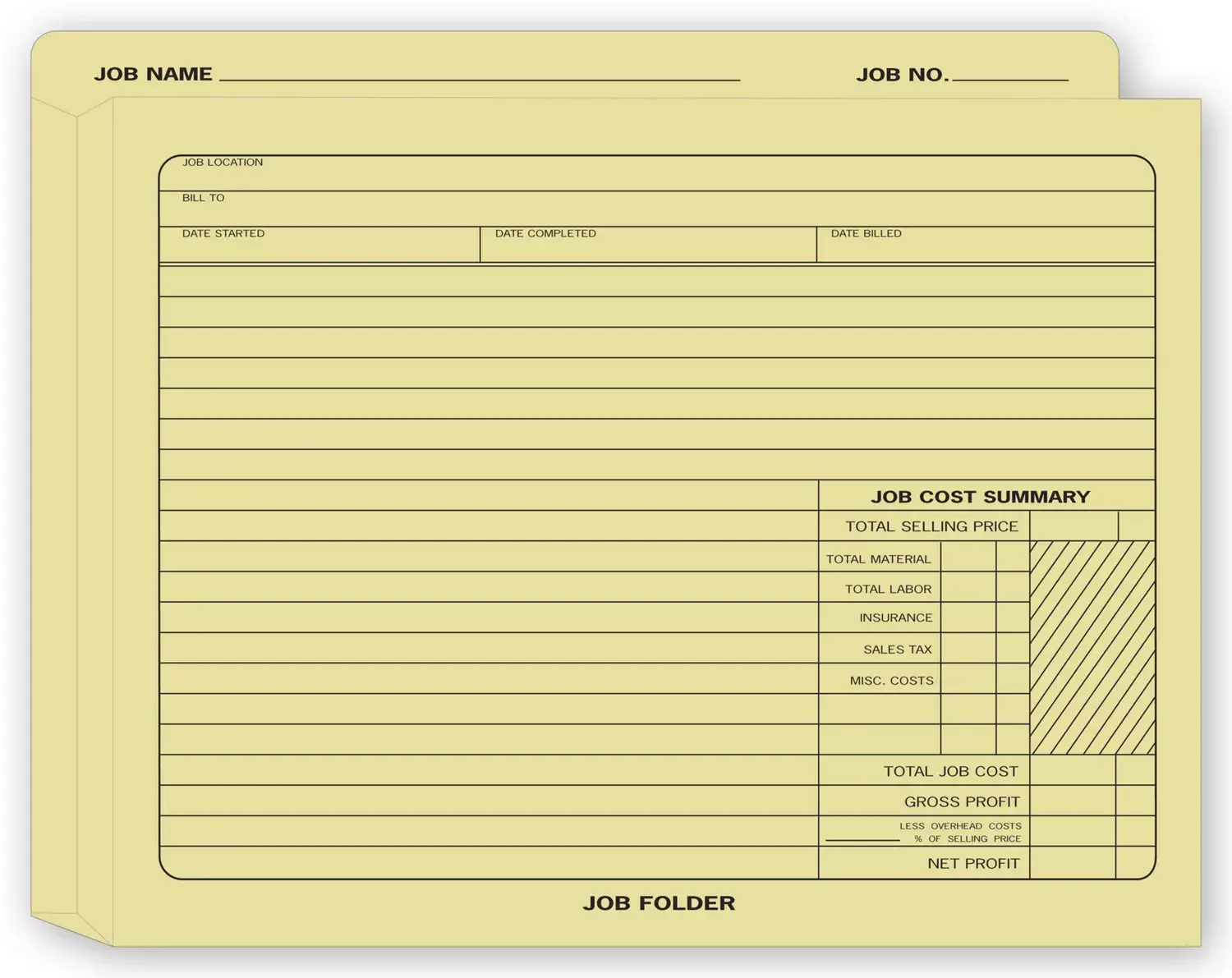 Expandable Job Folders