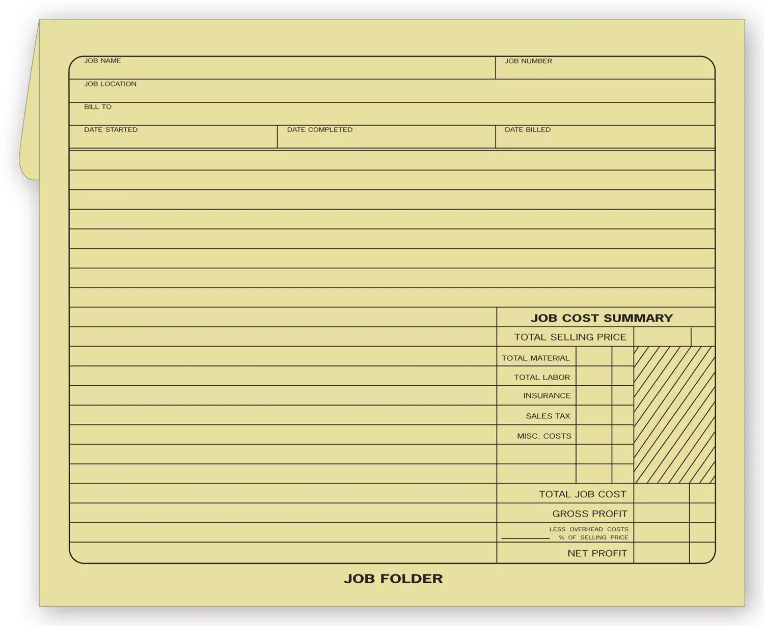 Manila Job Envelopes