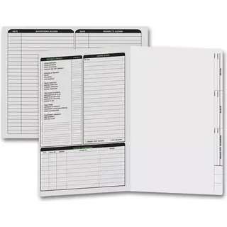 Grey real estate folders