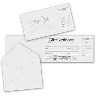 Custom Gift Certificates-Gray & Silver