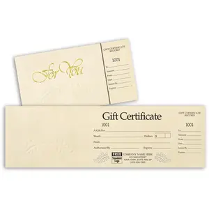 Gift Certificate- Ivory and Gold
