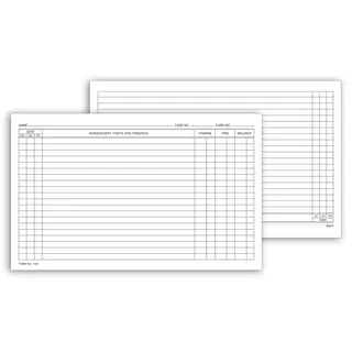 1140, Continuation Exam Records, Card Style, with Account Re