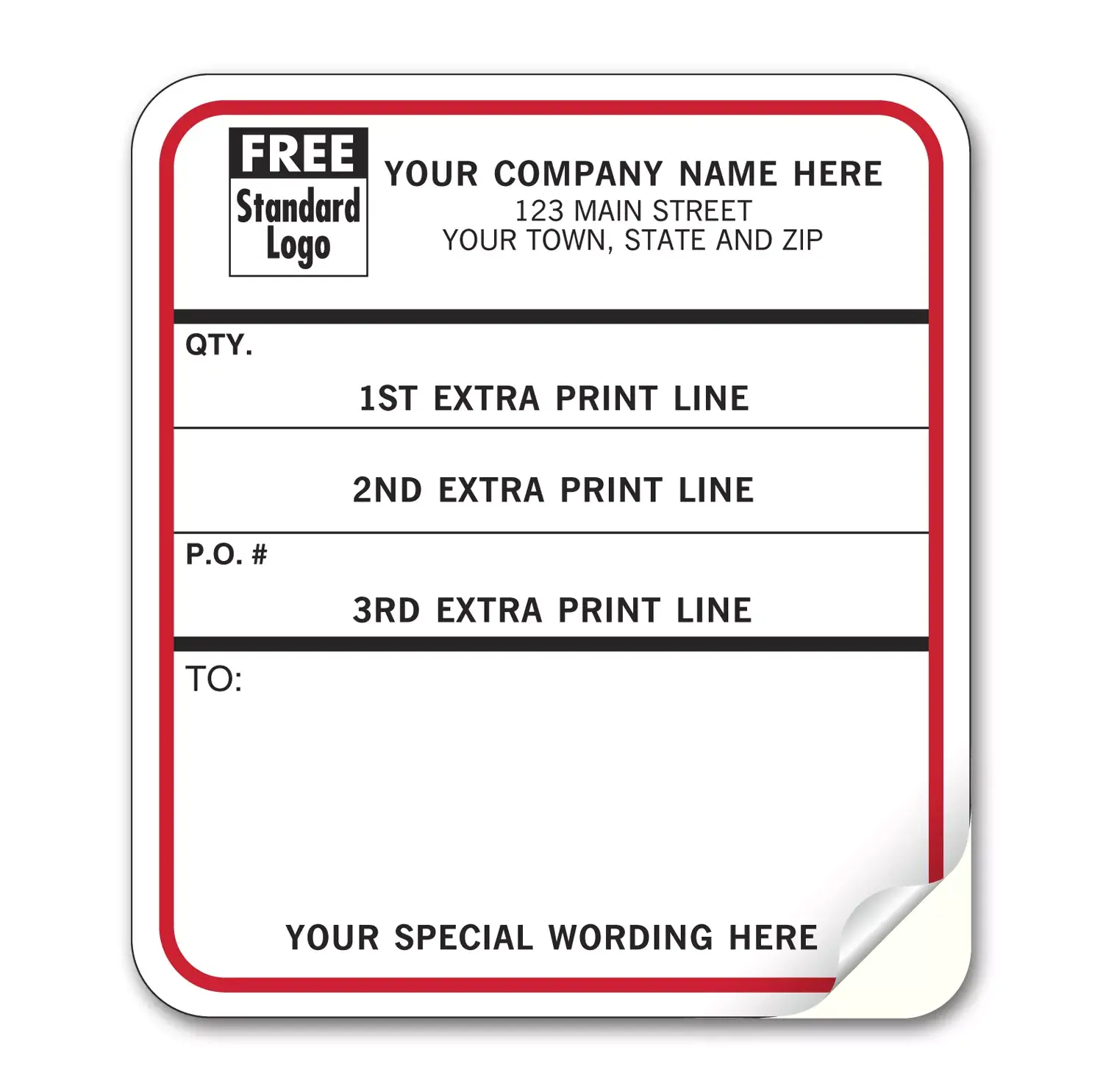 Shipping Content Labels