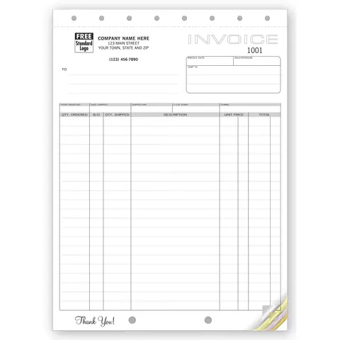 Shipping Invoices, 3-Part