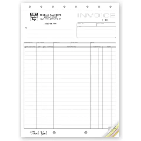 Shipping Invoices, 3-Part