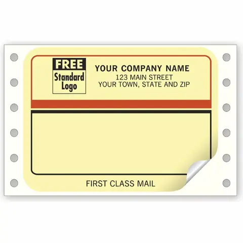 1226, Continuous Mailing Label, "First Class Mail"