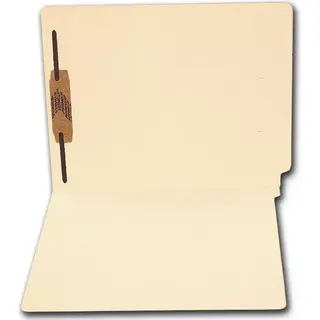 1344, End Tab Full Cut Manila Folder, 11 pt, One Fastener