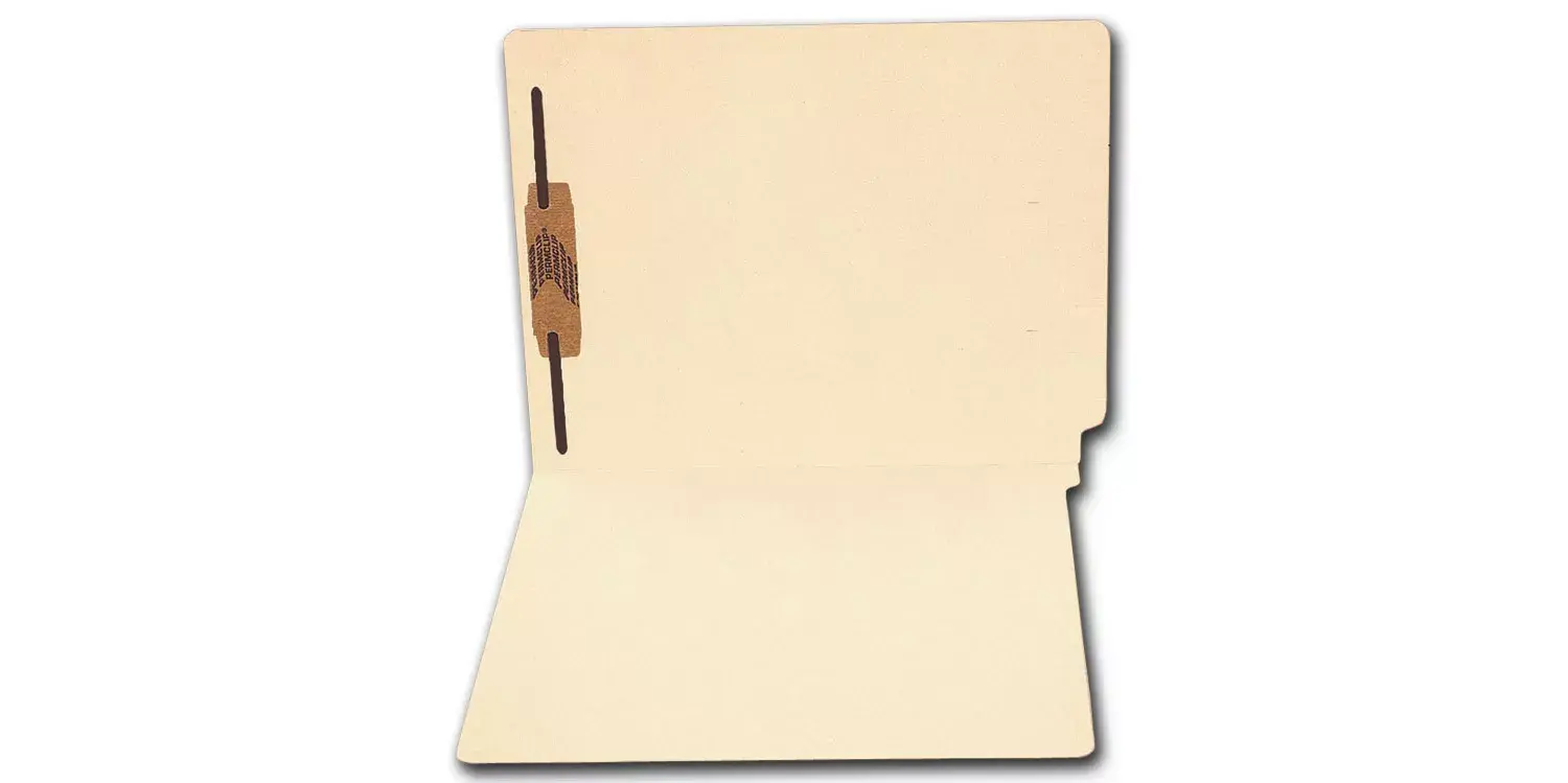 1344, End Tab Full Cut Manila Folder, 11 pt, One Fastener