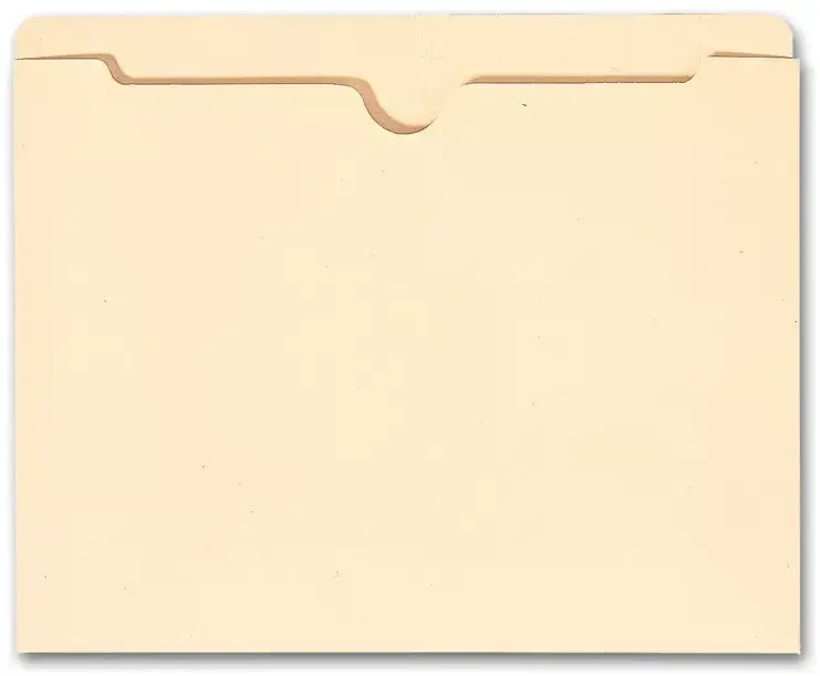 1346, Top Tab Manila Pocket, 11 pt, No expansion