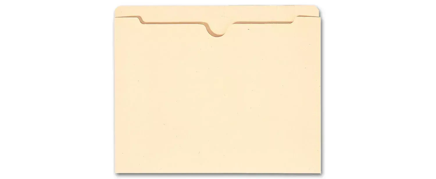 1346, Top Tab Manila Pocket, 11 pt, No expansion