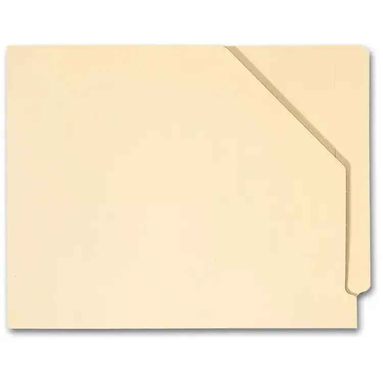  End Tab Diagonal Cut File Pocket, Manila14 pt, No expa