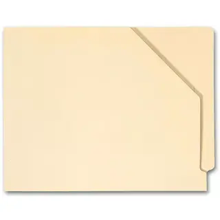  End Tab Diagonal Cut File Pocket, Manila14 pt, No expa