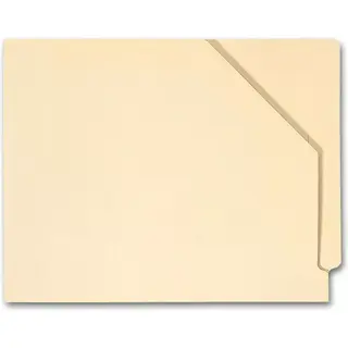  End Tab Diagonal Cut File Pocket, Manila14 pt, No expa