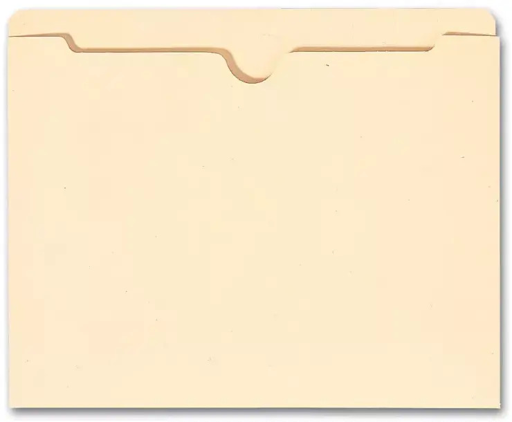  Top Tab Manila Pocket, 14 pt, No expansion