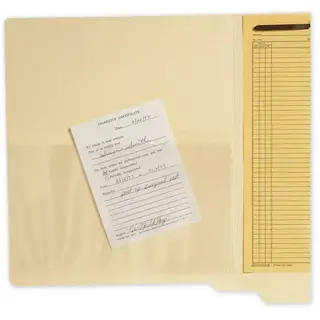  Transparent Top Load File Pockets