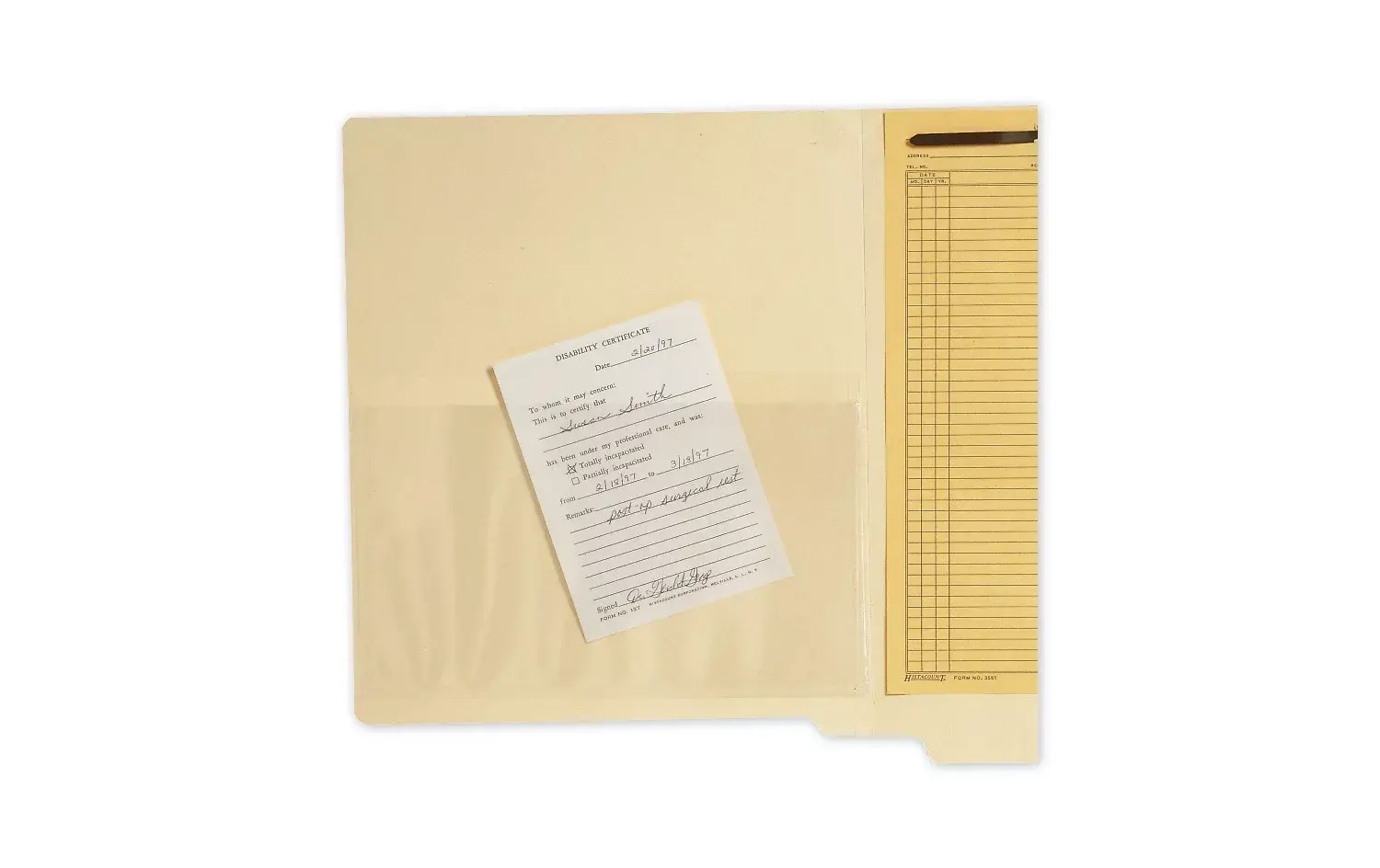  Transparent Top Load File Pockets