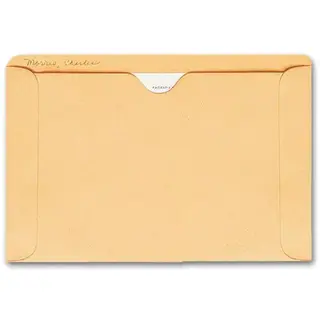 1419, Straight Tab Card File Pocket, 5 1/2 x 8 1/8, Buff