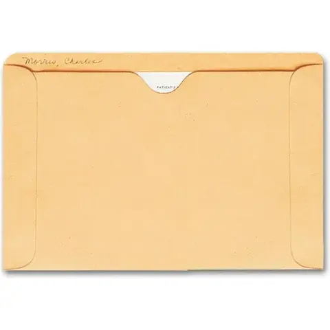 1419, Straight Tab Card File Pocket, 5 1/2 x 8 1/8, Buff