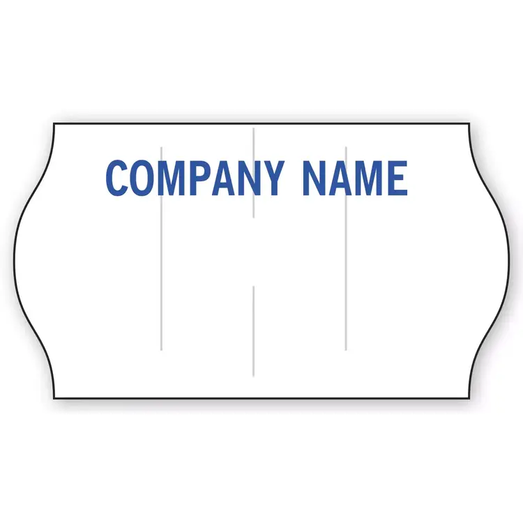 White Pricing Labels for 1-Line METO Guns