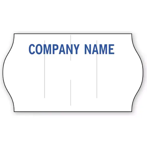 White Pricing Labels for 1-Line METO Guns