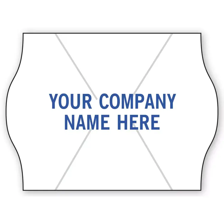 White Price Labels for 2-line METO Guns