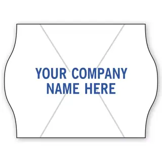 White Price Labels for 2-line METO Guns