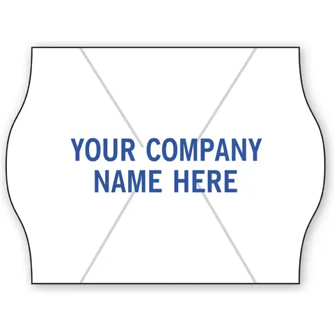 White Price Labels for 2-line METO Guns