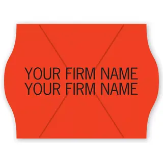 Red Pricing Labels for METO Gun, 2-Line