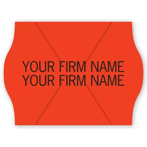 Red Pricing Labels for METO Gun, 2-Line