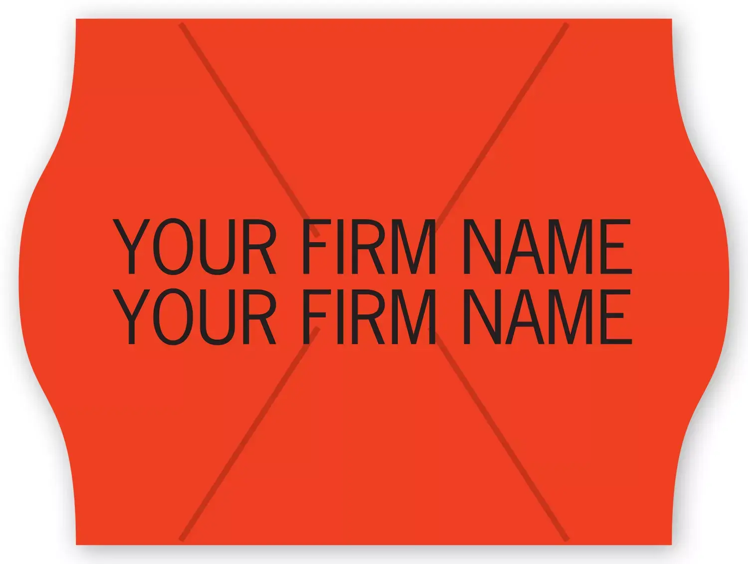 Red Pricing Labels for METO Gun, 2-Line